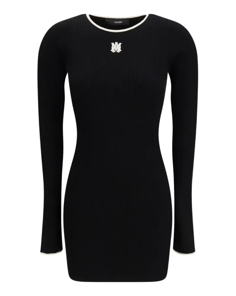 Amiri MA logo-embroidery mini dress - Schwarz Schwarz