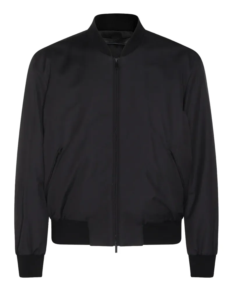 Giorgio Armani Bomberjacke mit Reißverschluss - Schwarz Schwarz