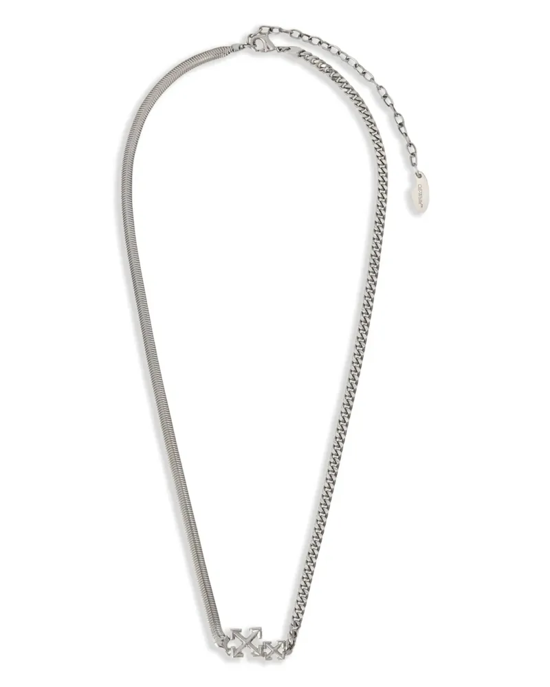 OFF-WHITE Arrow Curb Schlangenkette - Silber Silber