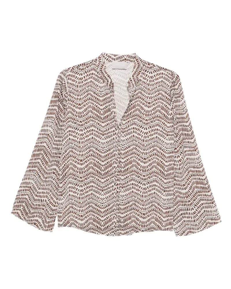 hemisphere Bluse mit geometrischem Print - Nude Nude