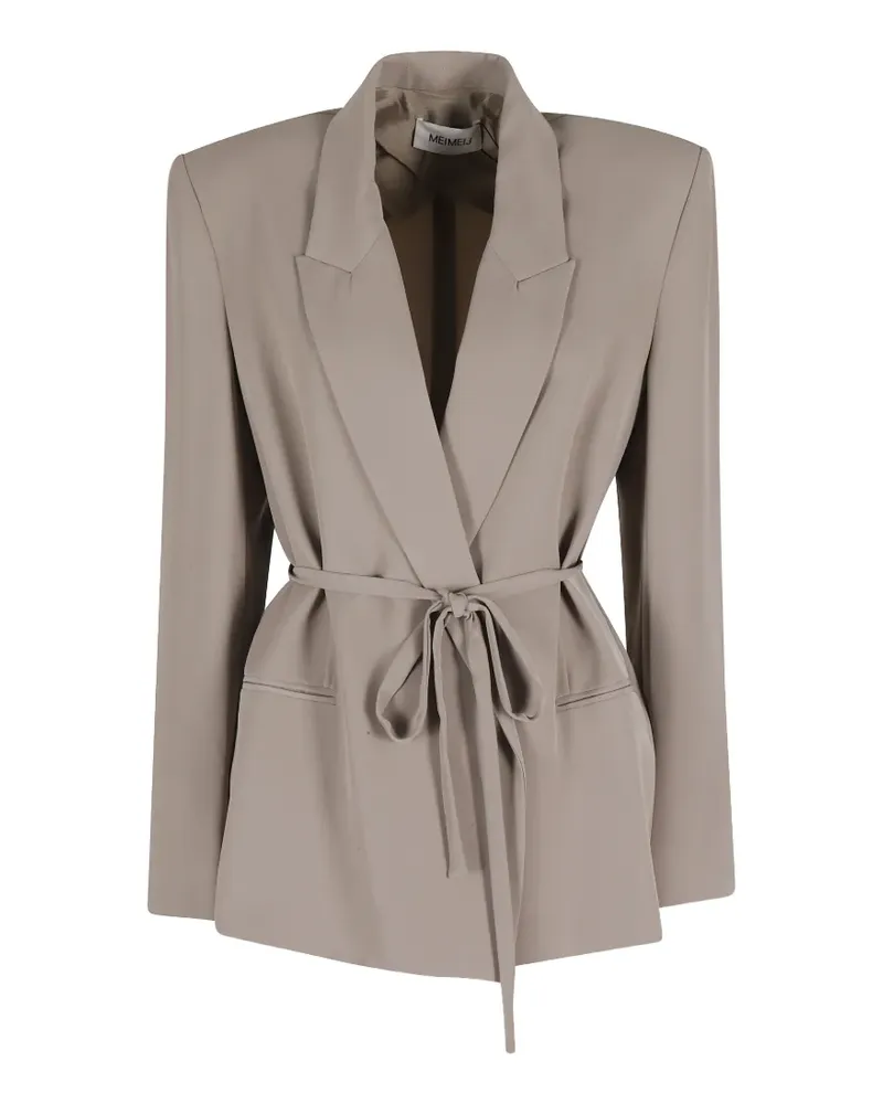 MEIMEIJ Sakko mit Bindegürtel - Nude Nude