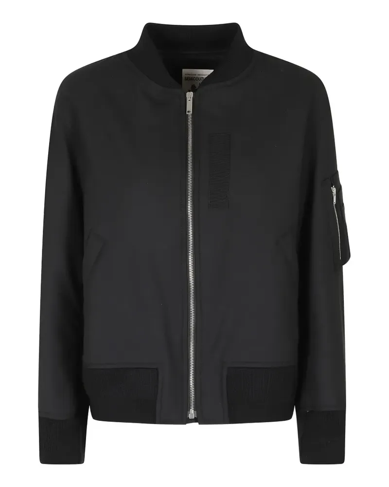 Semicouture Ariella Bomberjacke mit Reißverschluss - Schwarz Schwarz