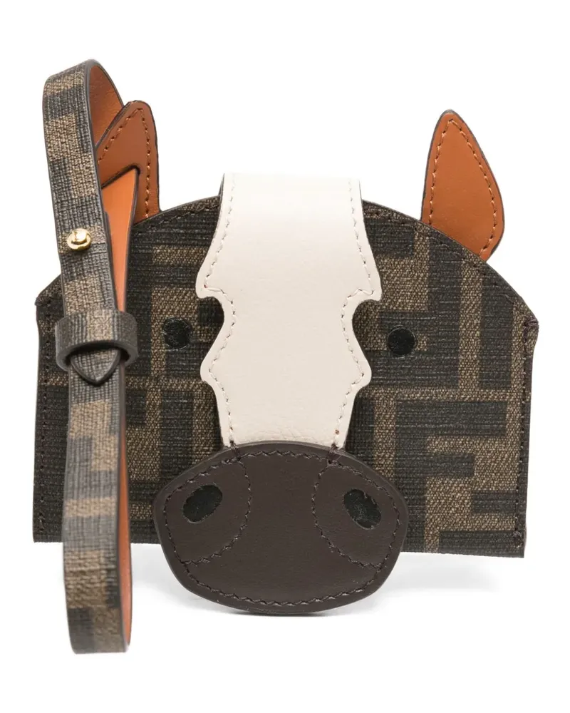 Fendi Portemonnaie mit Monogramm - Braun Braun