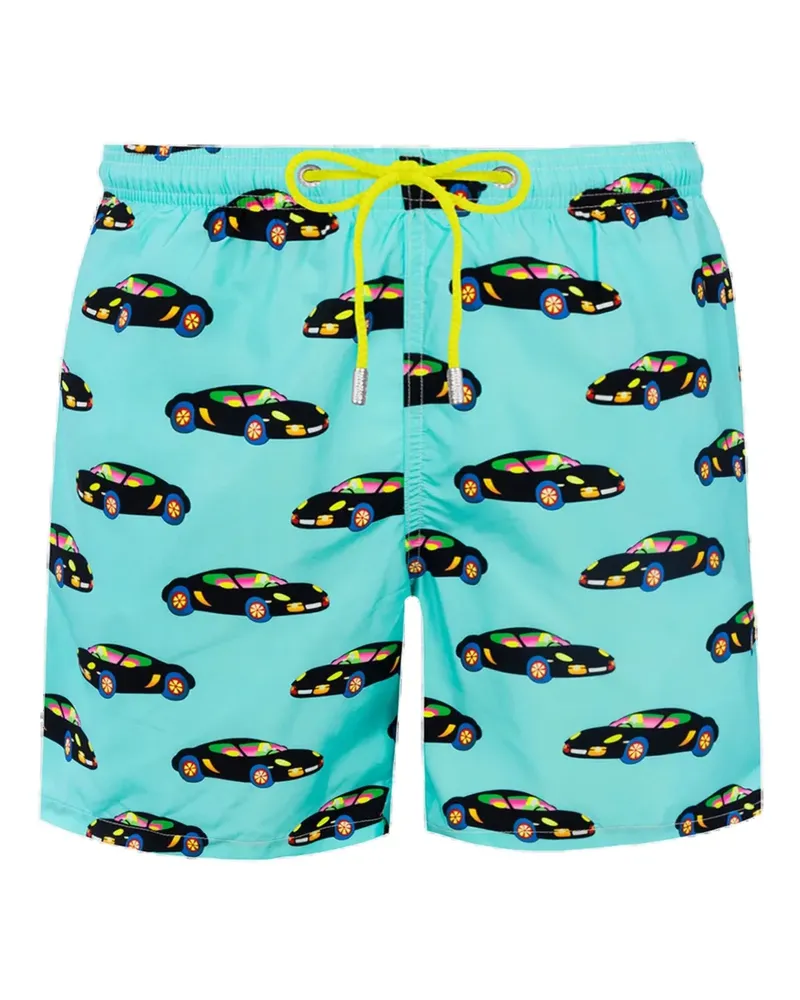 MC2 Saint Barth car-print swim shorts - Blau Blau