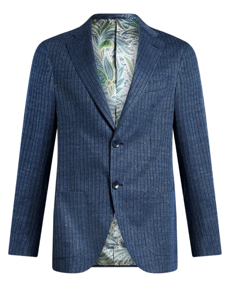 Etro Sakko aus Jersey - Blau Blau