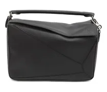 Großer Puzzle Edge Tote Bag - Schwarz