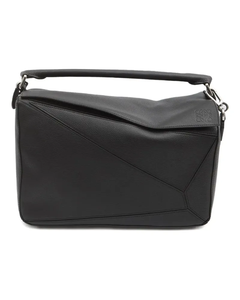 Loewe Großer Puzzle Edge Tote Bag - Schwarz Schwarz