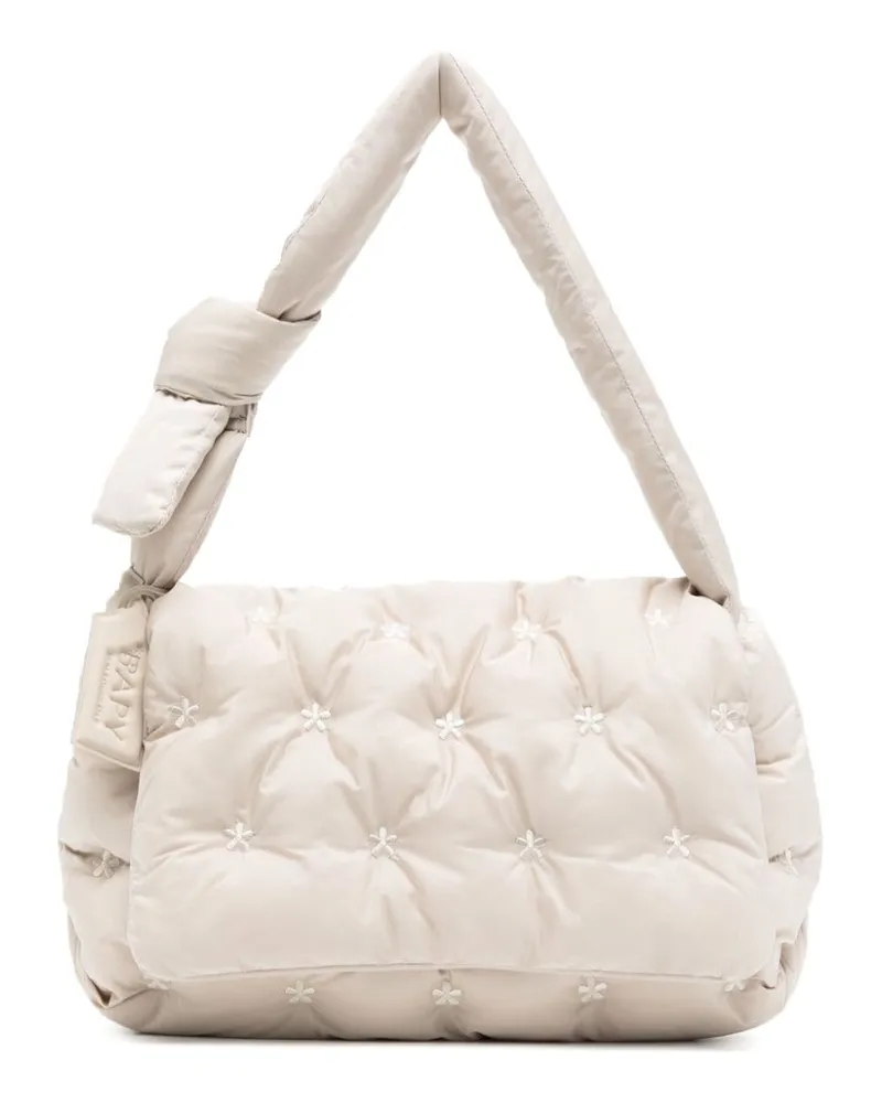 BAPE Gesteppte Schultertasche - Nude Nude
