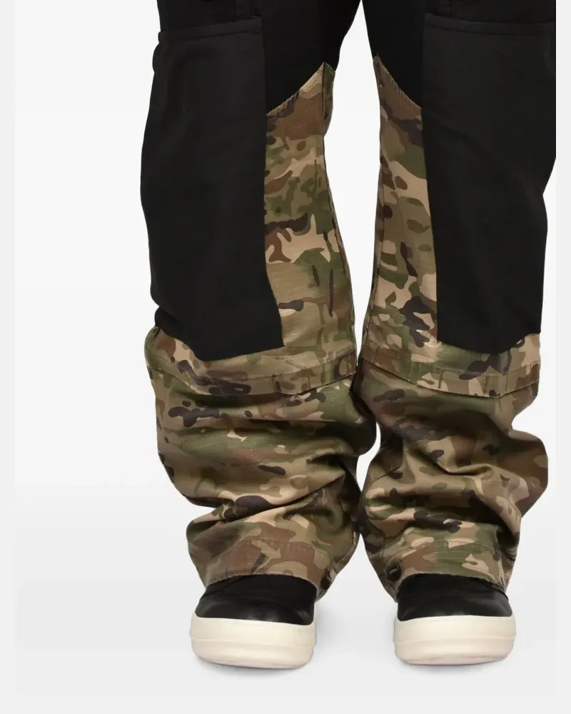 Matthew Williamson mixed-material cargo pants - Schwarz Schwarz