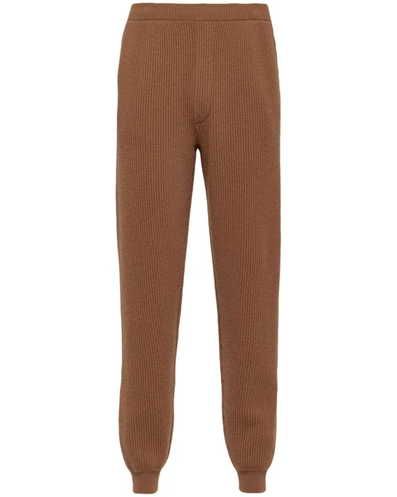Prada Tapered-Jogginghose aus Kaschmir - Braun Braun