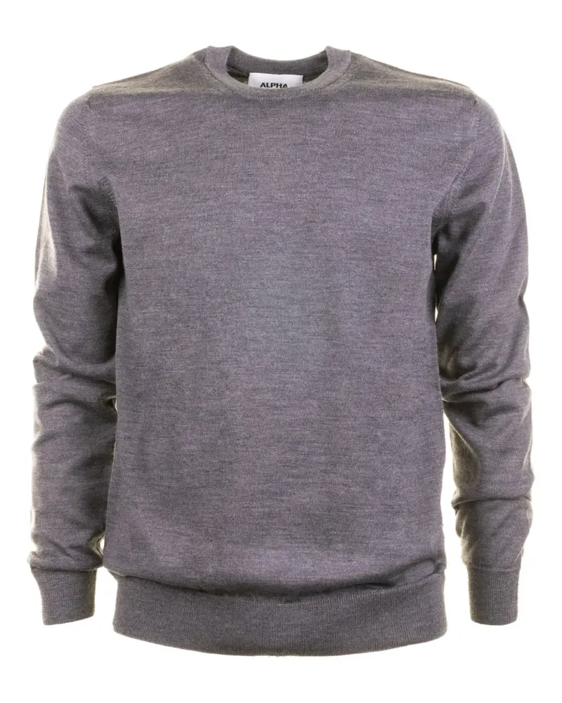 Alpha Studio Pullover mit rundem Ausschnitt - Grau Grau