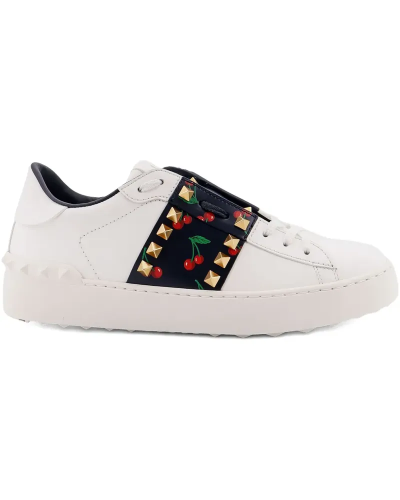 Valentino Garavani Rockstud Sneakers mit Kirschen - Weiß Weiß