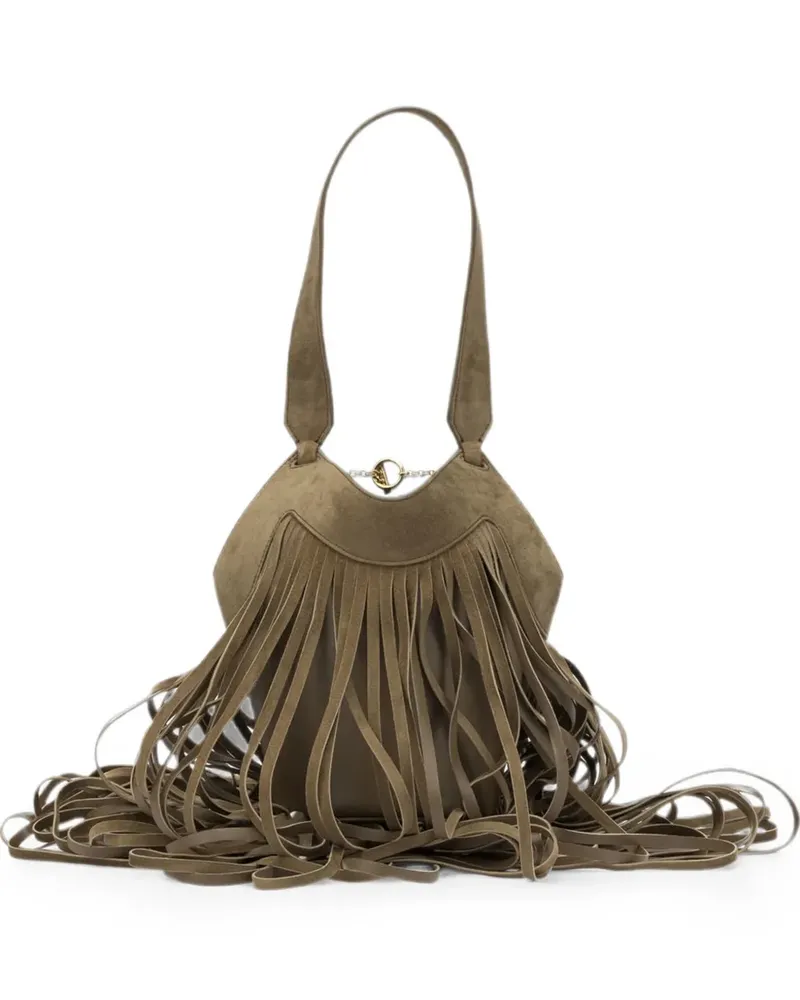 KHAITE Nano Lotus Tote Bag - Braun Braun