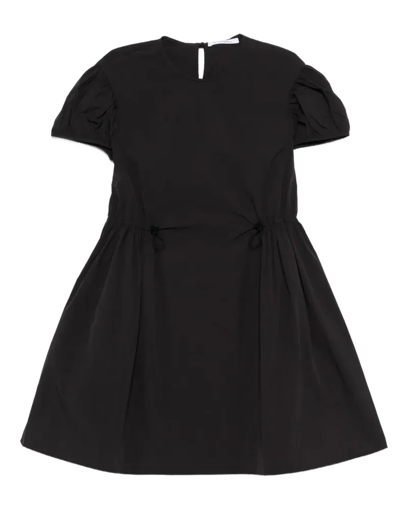 Cecilie Bahnsen puff-sleeve tie dress - Schwarz Schwarz