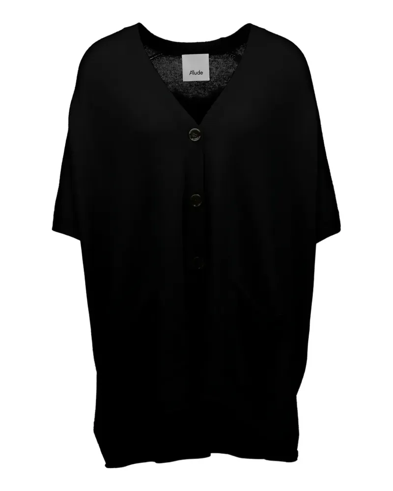ALLUDE Geknöpfter Cardigan - Schwarz Schwarz