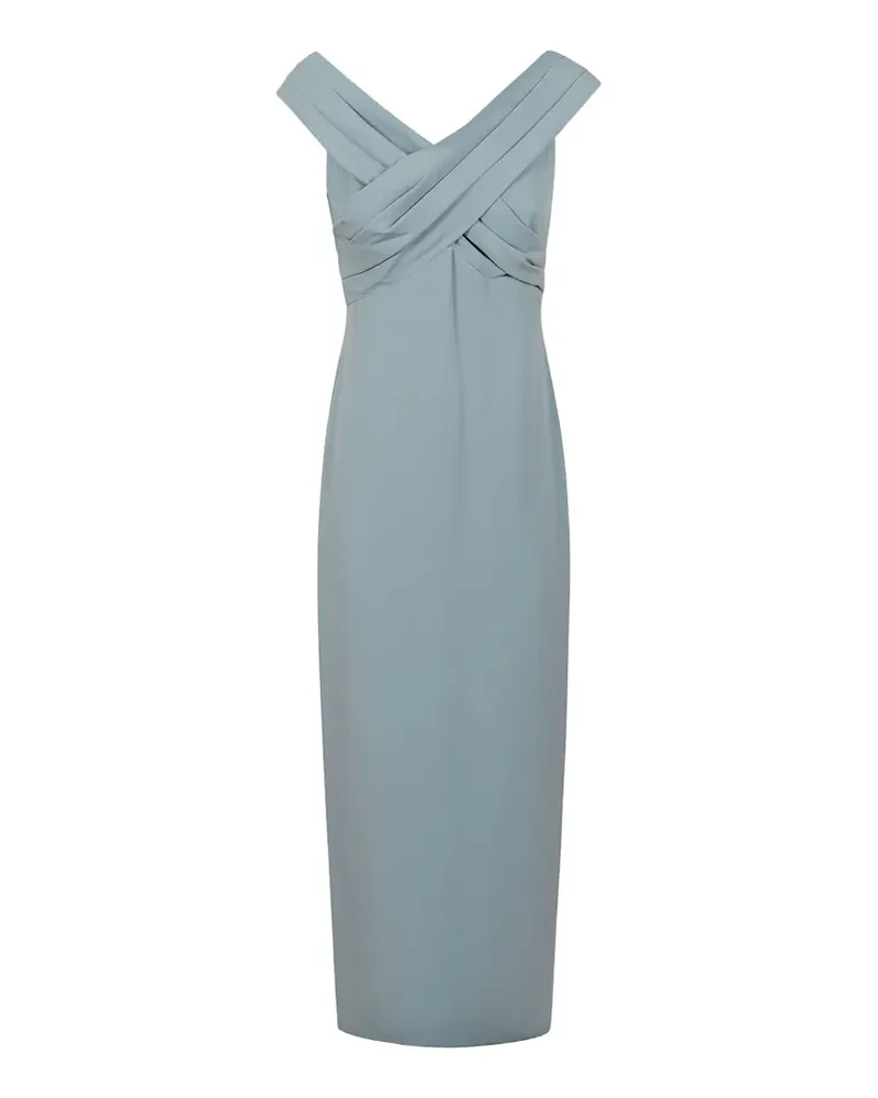 Ralph Lauren off-shoulder midi dress - Blau Blau