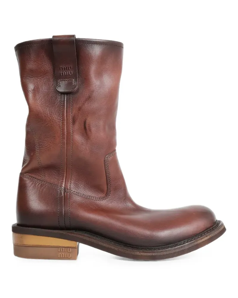 Miu Miu Foule Stiefel - Braun Braun