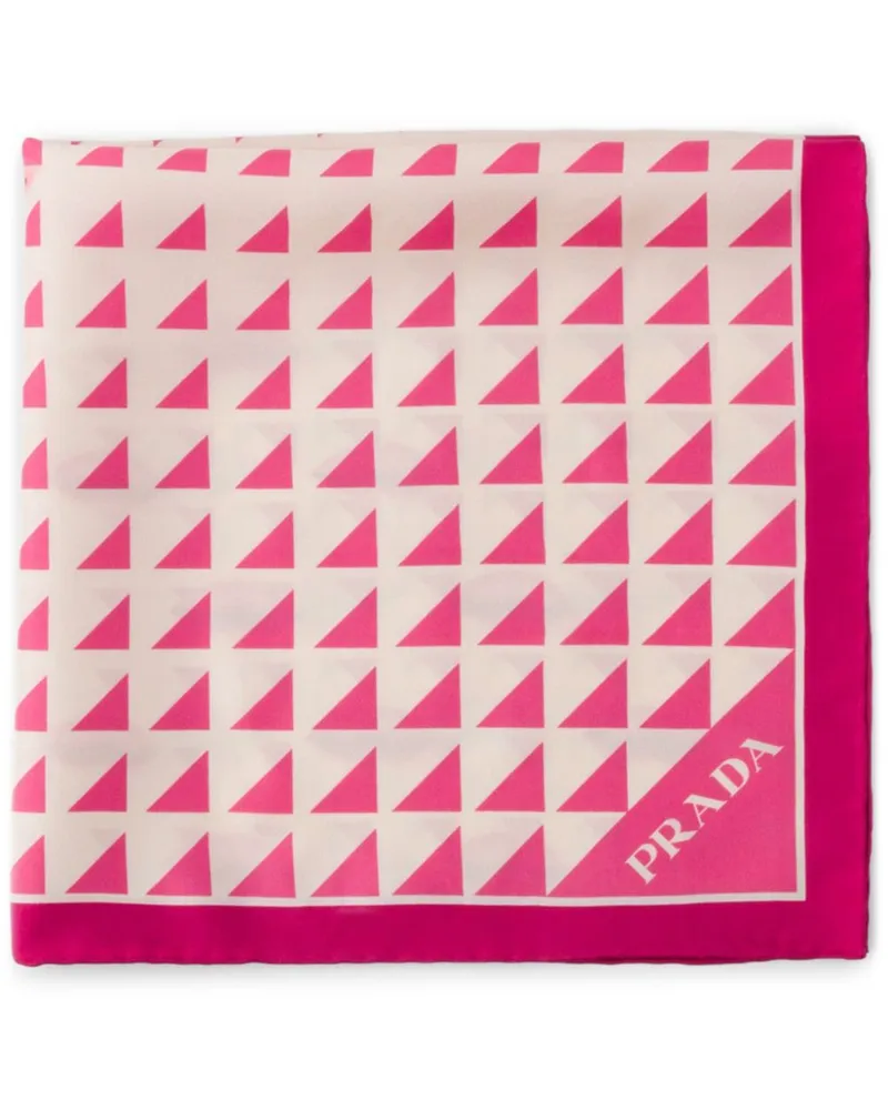 Prada Schal aus Seide - Rosa Rosa