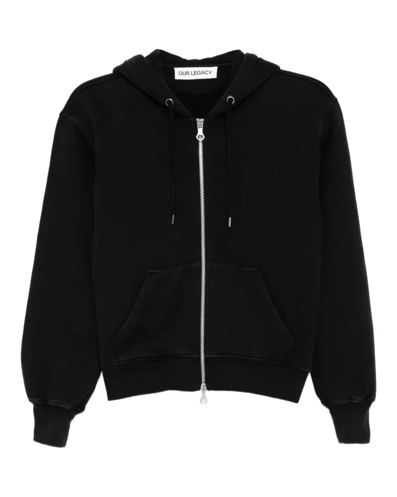Our Legacy two-way zip-fastening hoodie - Schwarz Schwarz