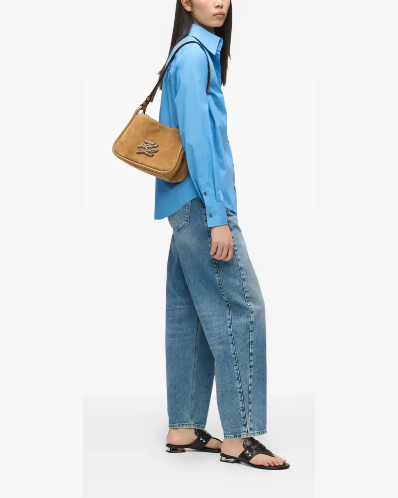 Karl Lagerfeld K/Autograph patch crossbody bag - Nude Nude