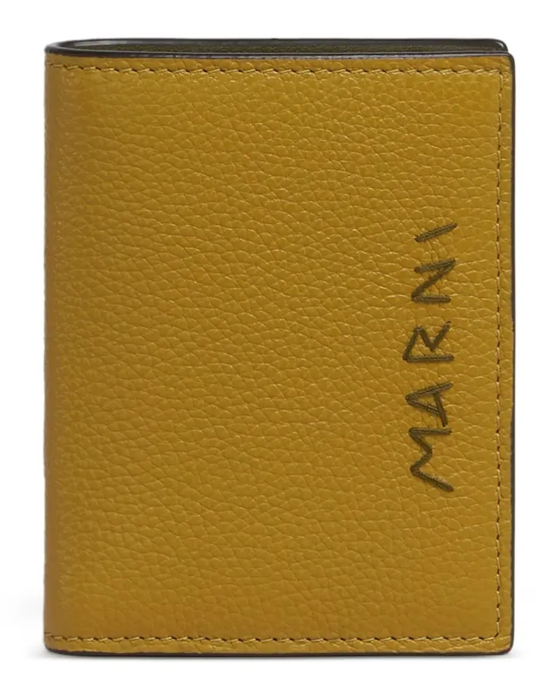 Marni Strukturiertes Portemonnaie - Orange Orange