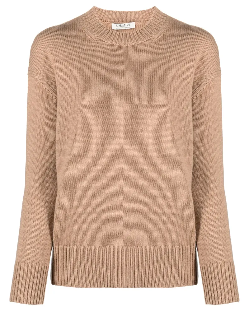 Max Mara Pullover mit rundem Ausschnitt - Braun Braun