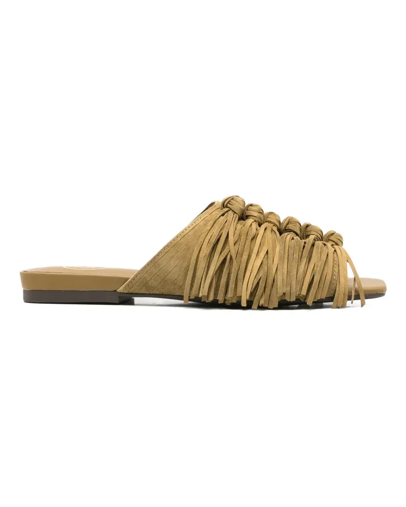 ash Brigitte knotted fringe sandals - Grün Grün