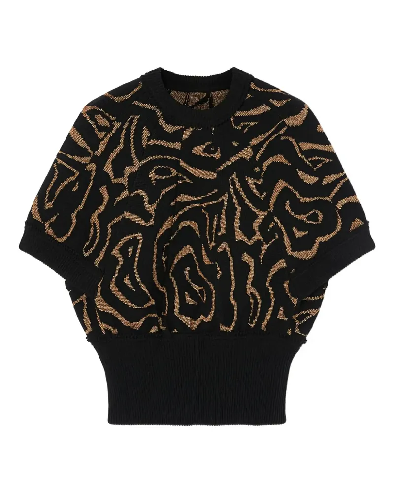 Emilio Pucci Labirinto Jacquard-Oberteil - Schwarz Schwarz