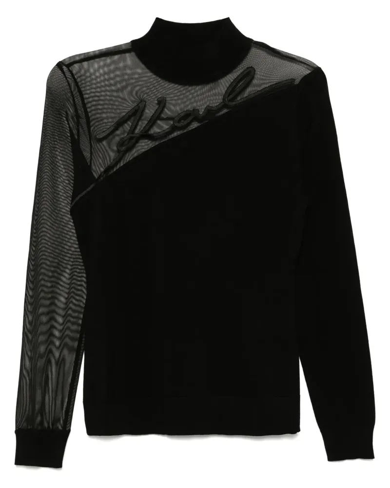 Karl Lagerfeld Karl Signature Pullover - Schwarz Schwarz
