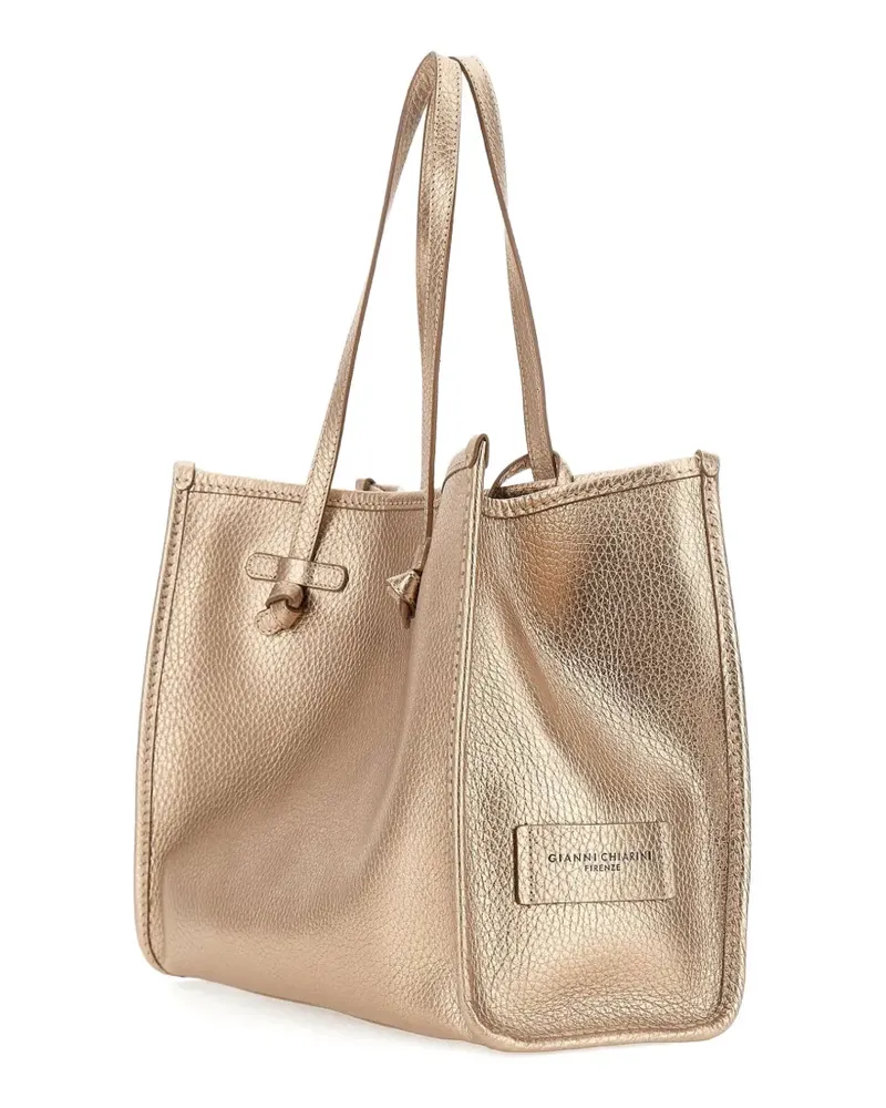 Gianni Chiarini Marcella grained-leather shoulder bag - Gold Gold