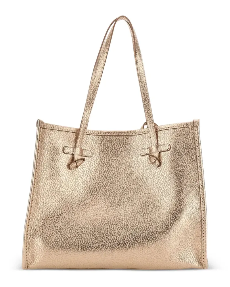 Gianni Chiarini Marcella Schultertasche aus strukturiertem Leder - Gold Gold