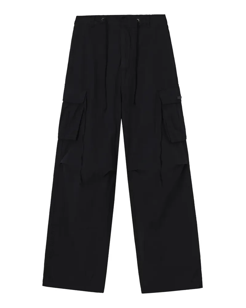 Izzue drawstring cargo pants - Schwarz Schwarz