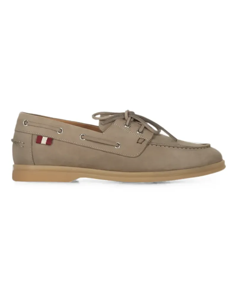 Bally Segelschuhe aus Wildleder - Nude Nude