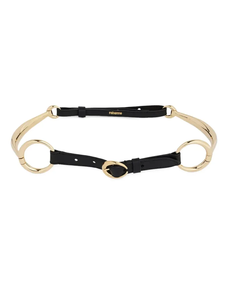 Paco Rabanne Gürtel mit Ring - Schwarz Schwarz