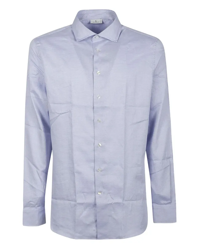 Etro long-sleeve cotton shirt - Blau Blau