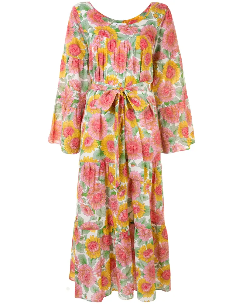 Bambah Kaftankleid mit Sonnenblumen-Print - Mehrfarbig Mehrfarbig