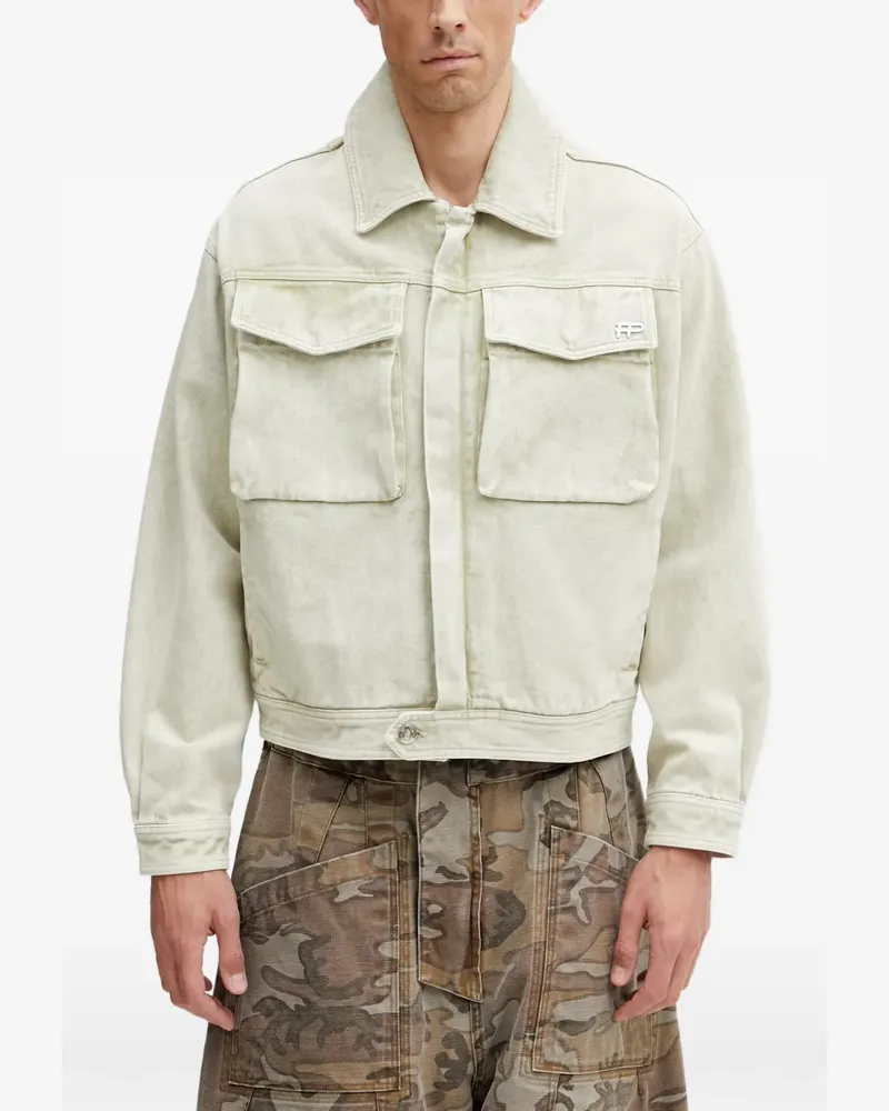 Filling Pieces logo-plaque flap-pocket jacket - Grau Grau
