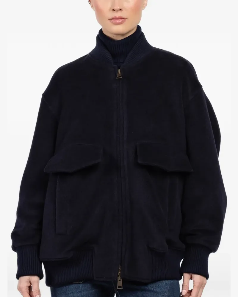 Seafarer pocket zip coat - Blau Blau