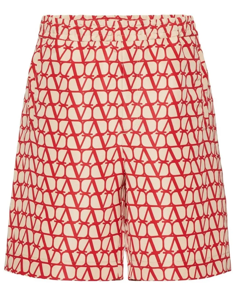 Valentino Garavani Bermudas mit Toile Iconographe-Print - Nude Nude