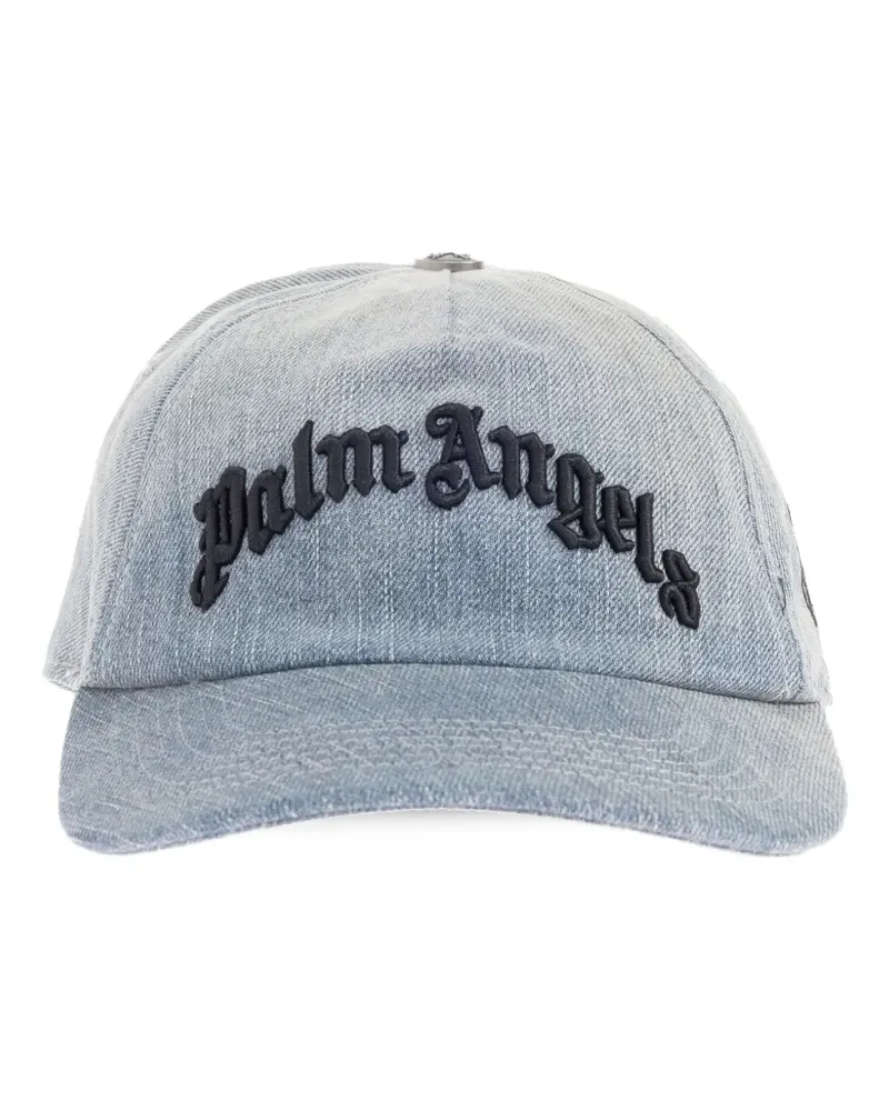 Palm Angels Jeans-Baseballkappe mit Logo-Stickerei - Blau Blau