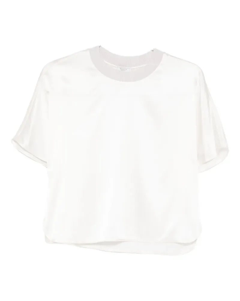 Peserico round-neck silk blouse - Nude Nude