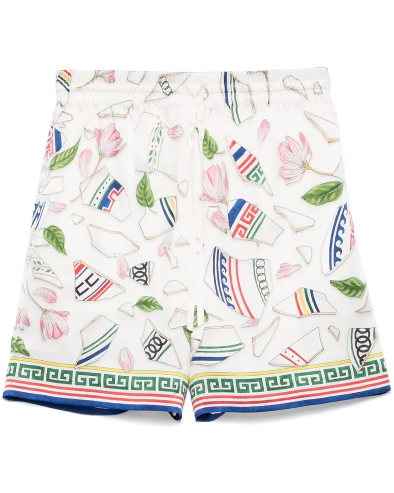 Casablanca Paris Shorts mit Kordelzug - Weiß Weiß