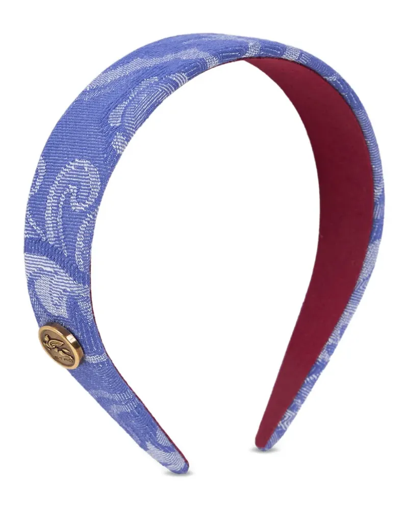 Etro Jeans-Haarreif mit Jacquardmuster - Blau Blau