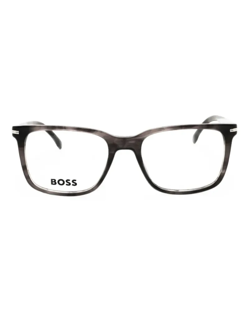 HUGO BOSS rectangular-frame glasses - Grau Grau