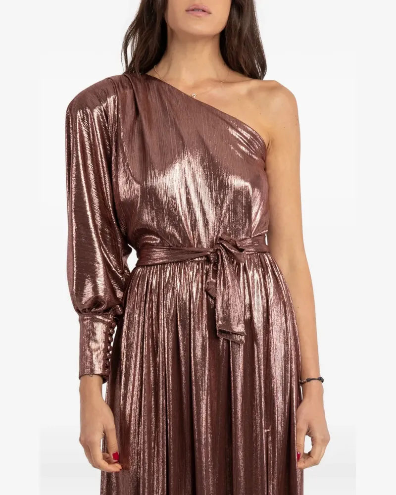 ACTUALEE Asymmetrisches Maxikleid - Rosa Rosa