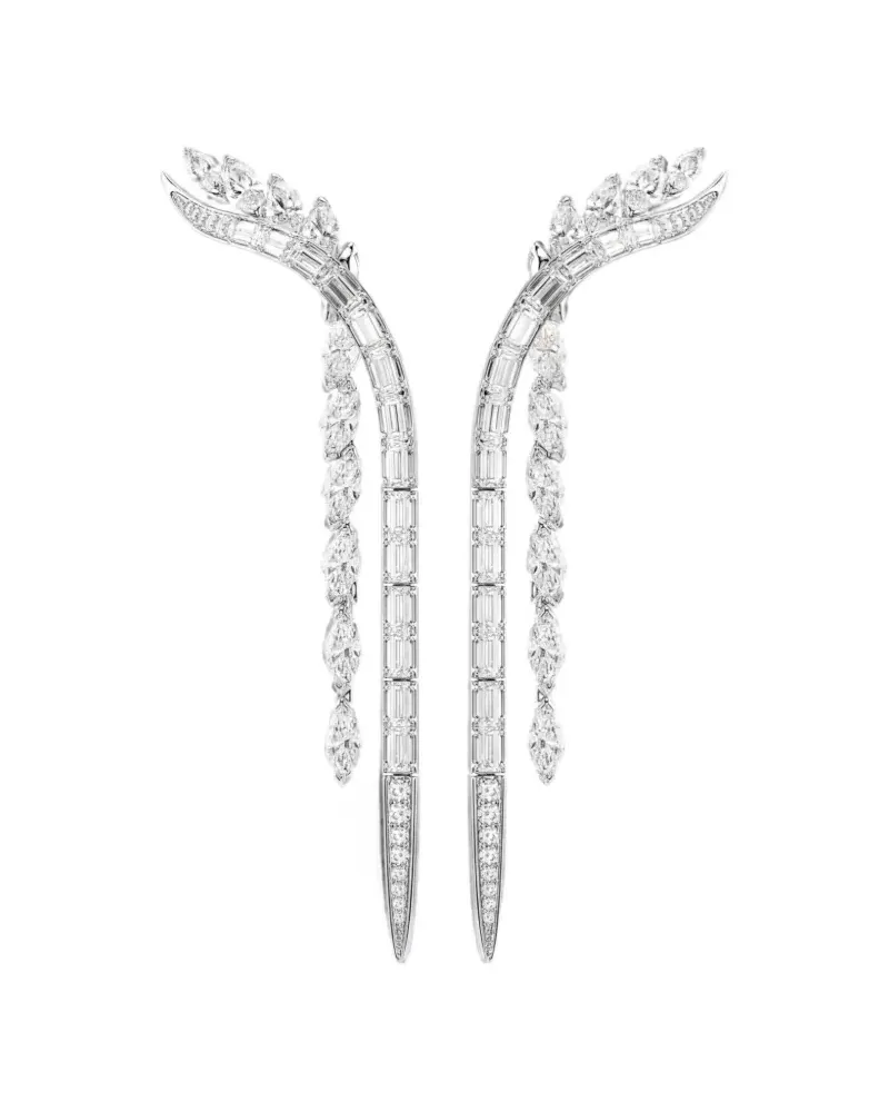 Swarovski Mesmera crystal-embellished drop earrings - Silber Silber