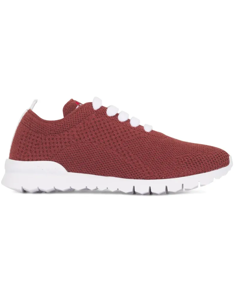 Kiton Sneakers in Strickoptik - Rot Rot
