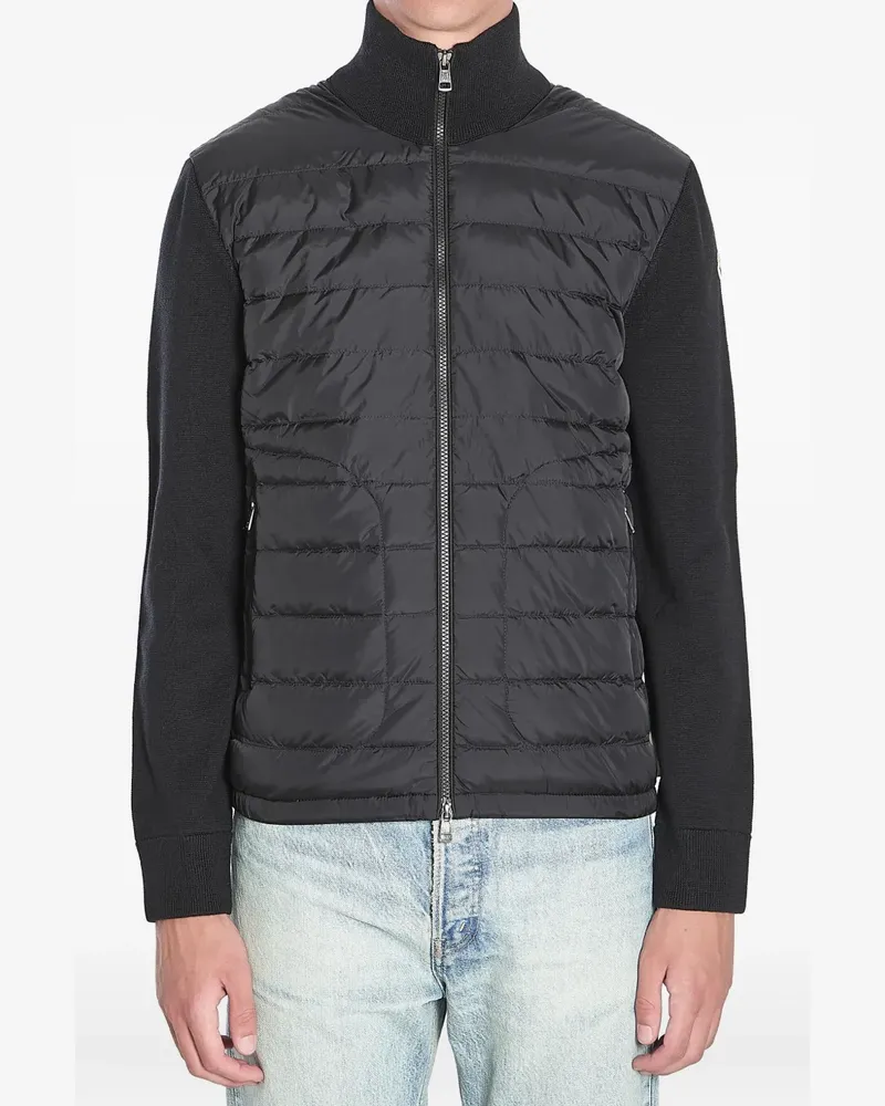 Moncler Gesteppte Daunenjacke - Schwarz Schwarz