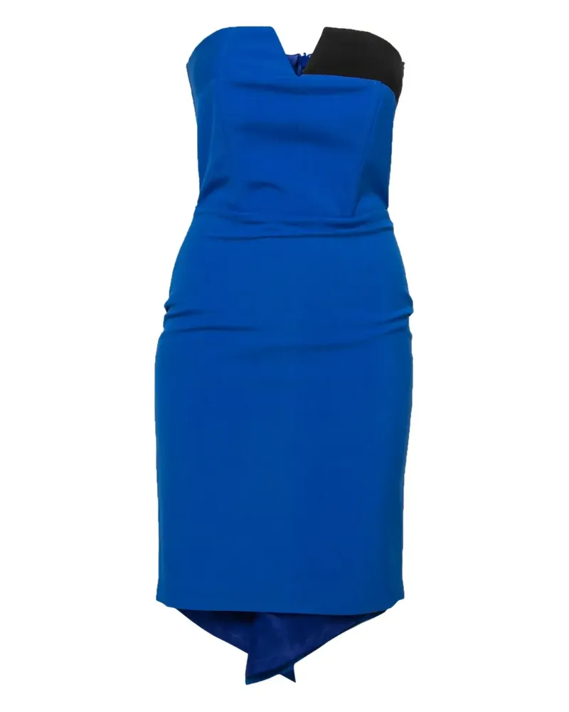 mason by michelle mason Schulterfreies Kleid mit Einsätzen - Blau Blau