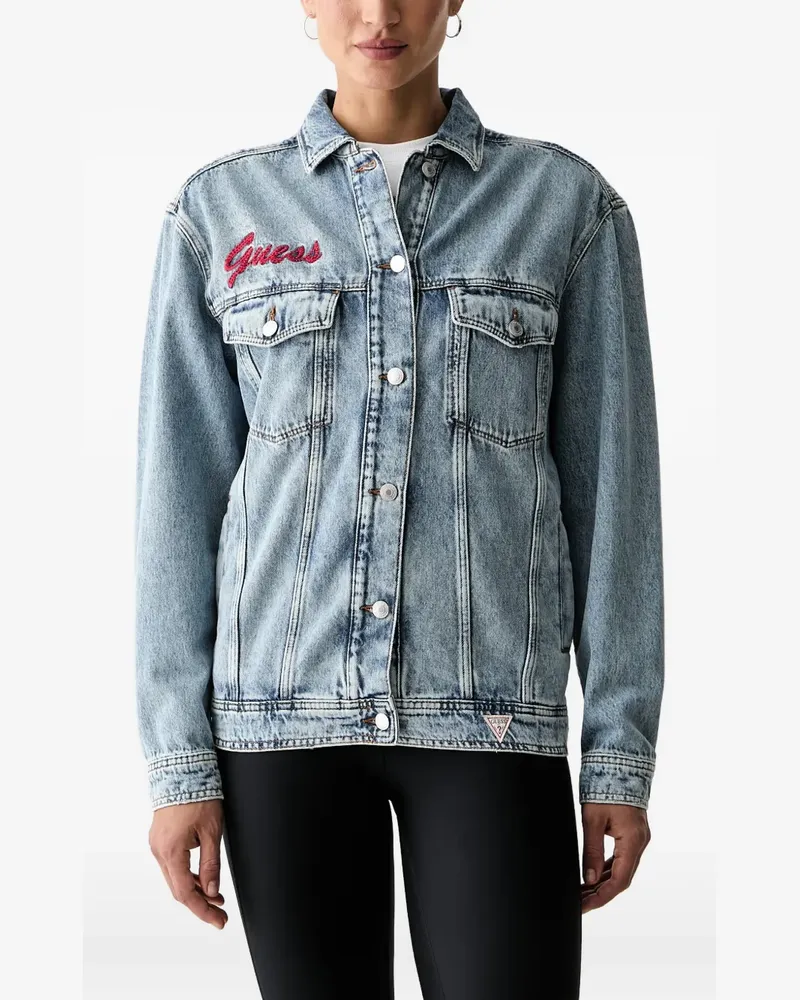 Guess sequin-embellished denim jacket - Blau Blau